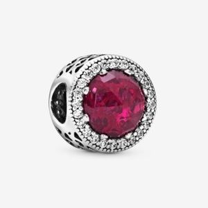 Pandora Never Worn Sparkling Cerise Pink Charm